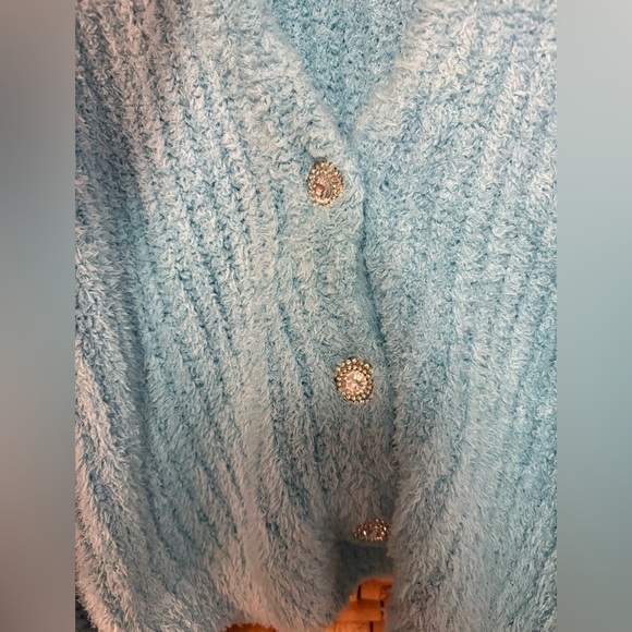 Show Me Your Mumu Women's Clemmie Cardi in Highlighter blue size XS - Picture 8 of 10